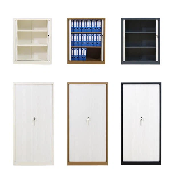 Steel Tambour Storage Cabinet With Steel Rolling Shutter Door Filing Cabinet